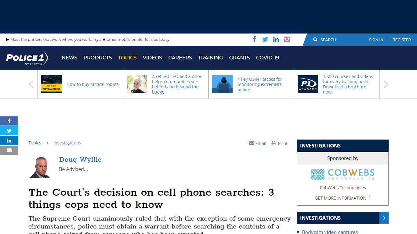 The Court's decision on cell phone searches: 3 things cops ... - Police1