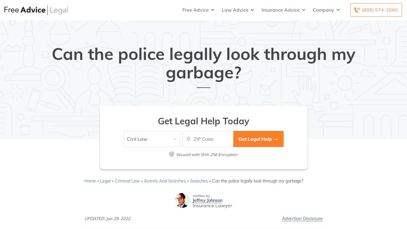 Can the police legally look through my garbage? | FreeAdvice